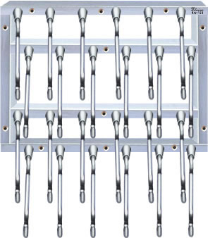24 cup hook racks