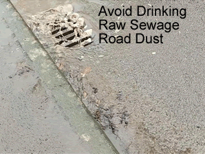 raw sewage
